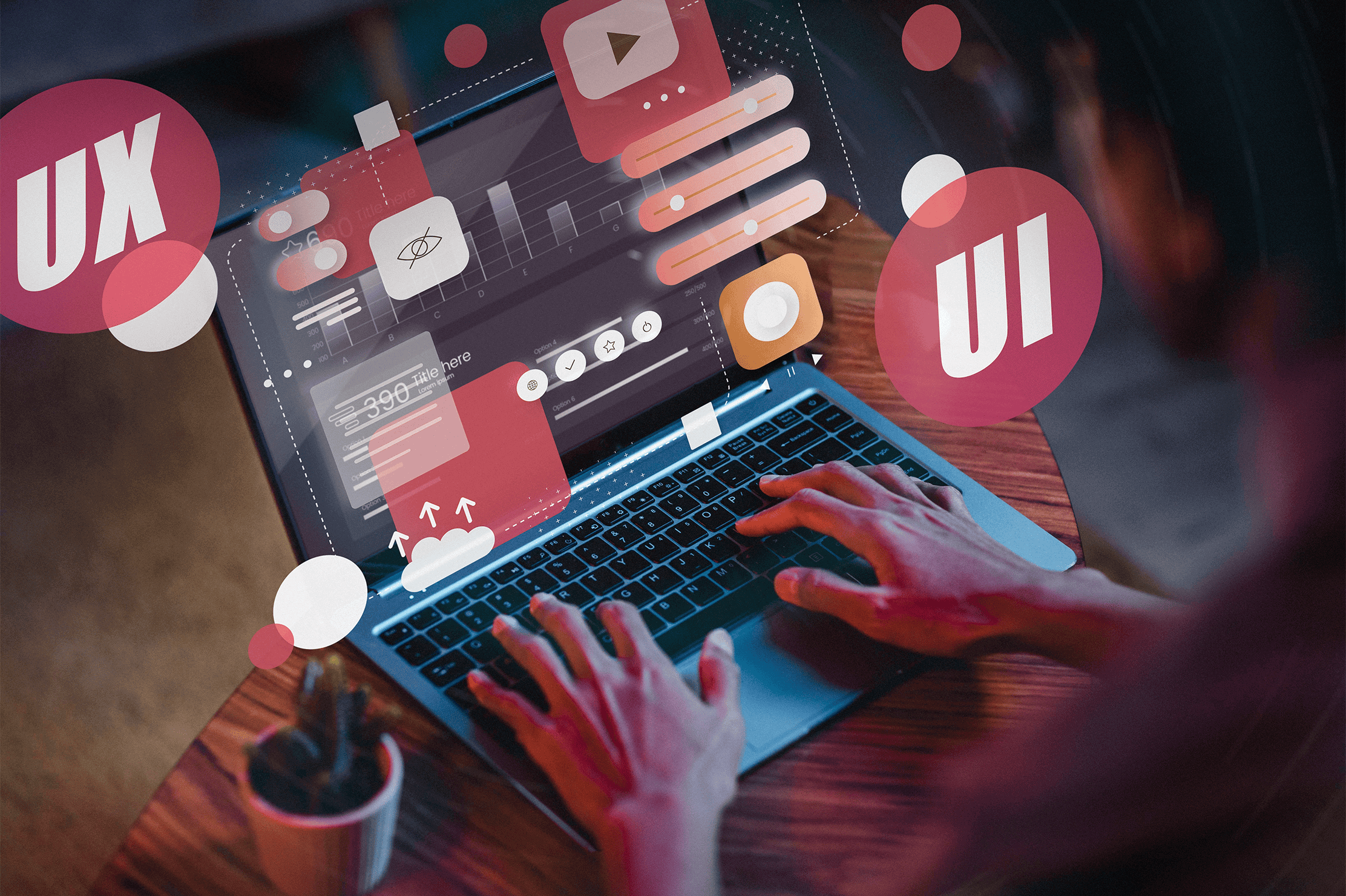 Woman and beautiful view